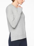 Athleta Womens Coaster Luxe Sweatshirt Grey Heather Size Xxs