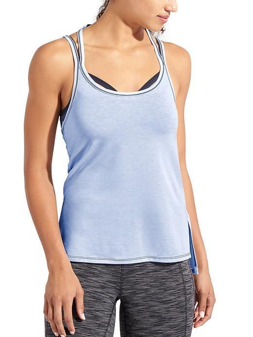 Athleta Womens Drishti Top Iron Blue Size Xl