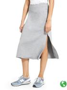 Athleta Womens Oceana Midi Skirt Size M - Grey Heather