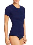 Athleta Womens Pacifica Upf Tee 2 Size L Tall - Dress Blue