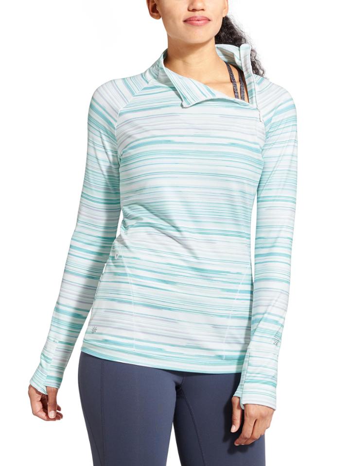 Stripe Superluxe Half Zip