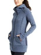 Athleta Womens Cya Stronger Hoodie Size 1x Plus - Navy Heather Space Dye