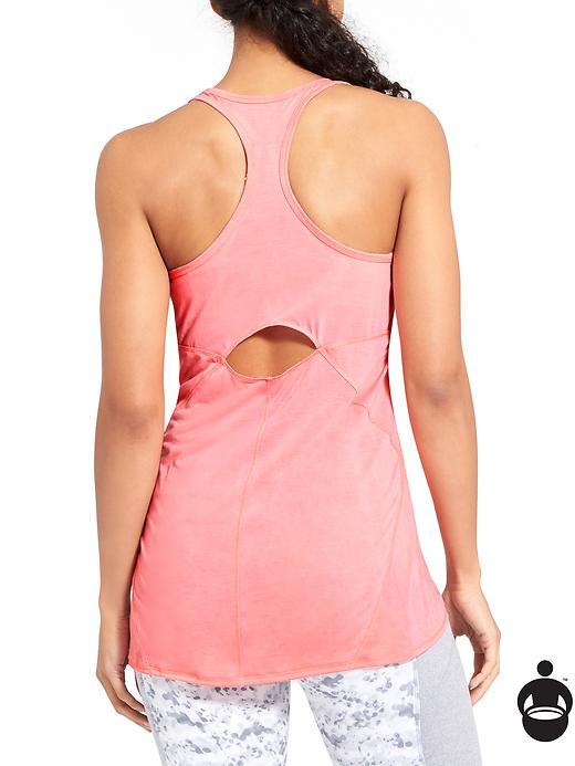 Athleta Womens Cutout Repetition Tank Size M - Lotus Lady Neon