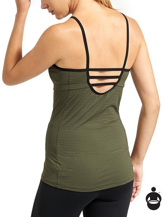 Athleta Womens Flow Tank Size M - Forest Green