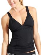 Athleta Womens Clean Strap Tankini Size L - Black