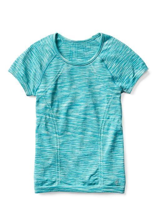 Athleta Spacedye Tracker Tee Size L/12 - Glass Blue