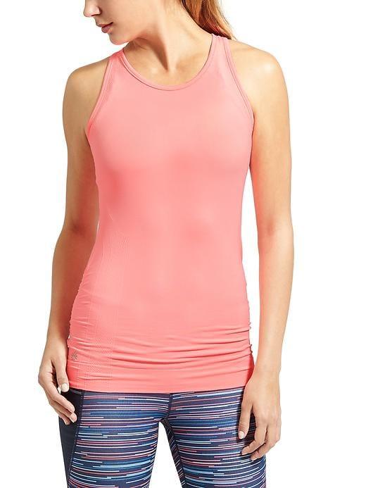 Athleta Womens Finish Fast Tank Size L - Lotus Lady Neon