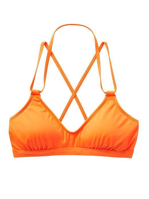 Athleta Womens Scoop Bikini Size L - Orange Sherbet