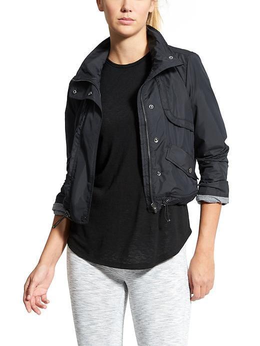 Athleta Womens Journey Jacket Black Size Xl