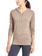Athleta Womens Winding River Hoodie Size L - Foxtail Taupe Heather
