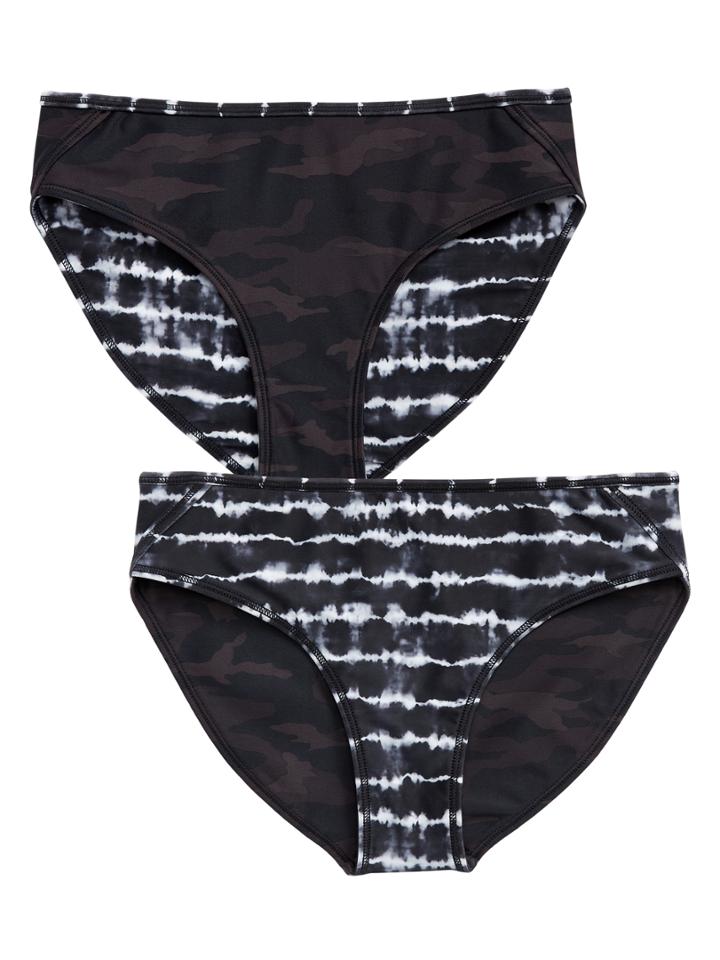 Athleta Girl Reversible Camo Tie Dye Bikini Bottom