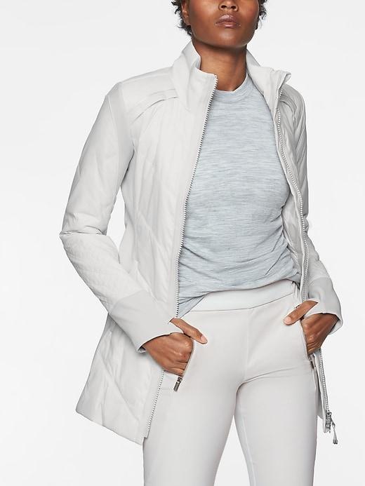 Athleta Womens Rock Ridge Coat Moonlight Grey Size Xs