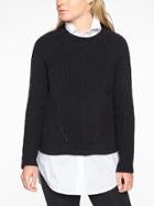 Athleta Womens Rockland Sweater Black Size Xxs