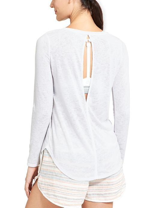 Athleta Womens Cutout Breezy Top Size L - Bright White