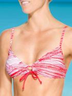 Athleta Womens Zanzibar Scrunch Bikini Top Size Xs - Zanzibar Watermelon Wave