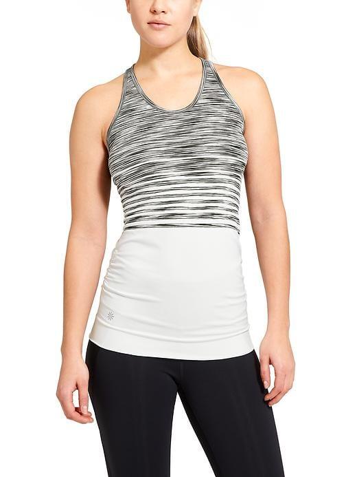 Athleta Womens Finish Fast Spacedye Tank Size L - Black