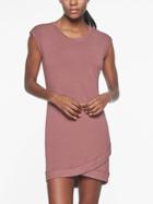 Athleta Womens Short Sleeve Criss Cross Dress Crushed Berry Size L