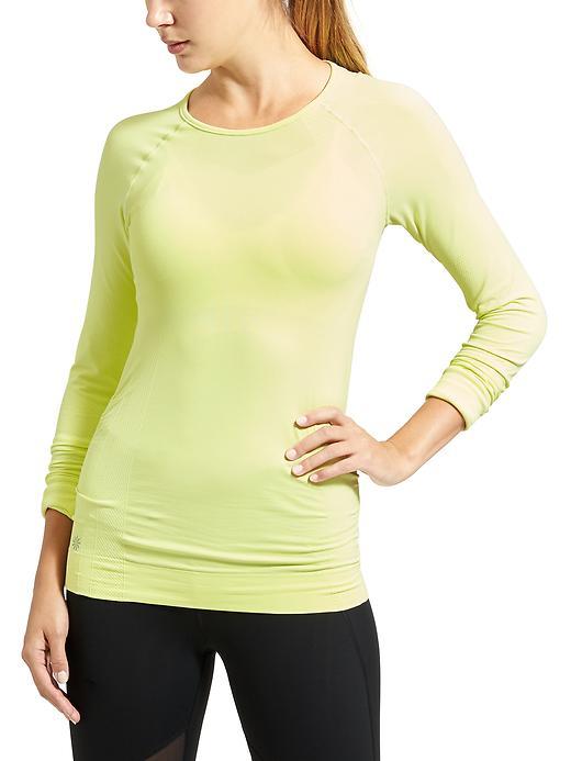 Athleta Womens Finish Fast Top Size L - Lime Is Up