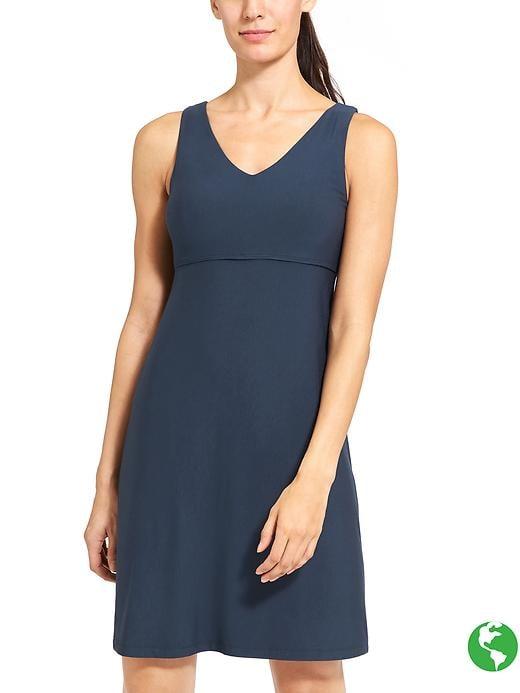 Athleta Womens Solid Santorini 2 Dress Size M Tall - Navy