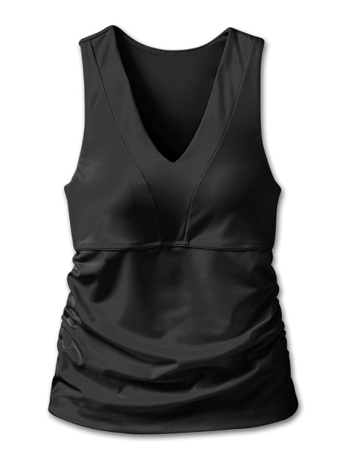 Bra Cup Empire Vee Neck Tank