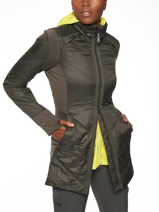 Athleta Womens Rock Ridge Coat Arbor Olive Size L