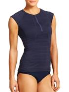 Athleta Womens Pacifica Upf Tank 2 Size L Tall - Dress Blue