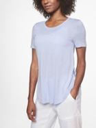 Athleta Womens Breezy Tee Merry Peri Size Xxs