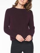 Athleta Womens Rockland Sweater Auberge/ Black Size Xxs