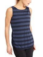 Athleta Womens Sun Stripe Tank Size M - Navy