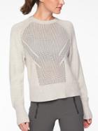 Athleta Womens Cortina Sweater Dove Grey Heather Size Xxs