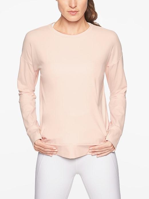 Athleta Womens Inversion Sweatshirt Ballerina Gown Size L