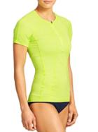 Athleta Womens Pacifica Upf Tee 2 Size L Tall - Cactus