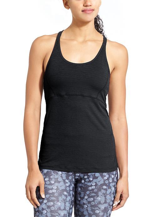 Athleta Womens Reach &amp; Restore Tank Size L - Black