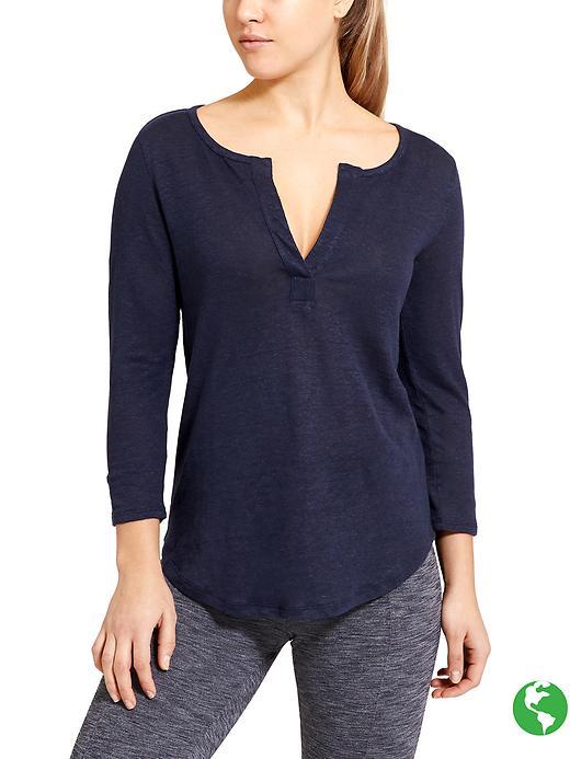 Athleta Womens Zephyr Top Size 1x Plus - Navy