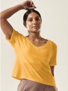 Organic Daily Crop V-neck Tee