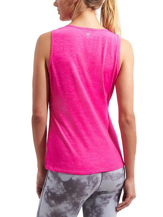 Athleta Womens Om Odyssey Tank Size L - Brilliant Magenta Heather