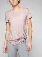 Athleta Womens Ultimate Side Knot Tee Size S - Soft Lilac