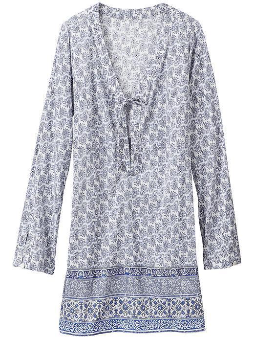 Athleta Womens Kimssa Tunic Size S - Cerulean Blue Print