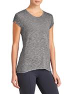 Athleta Womens Transcend Siro Tee Size L - Flint Grey