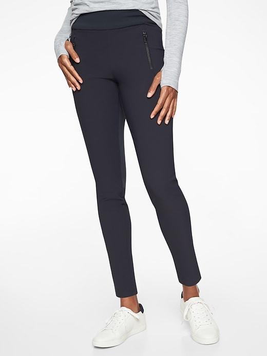Athleta Womens Headlands Hybrid Tight Navy Captain Size 14