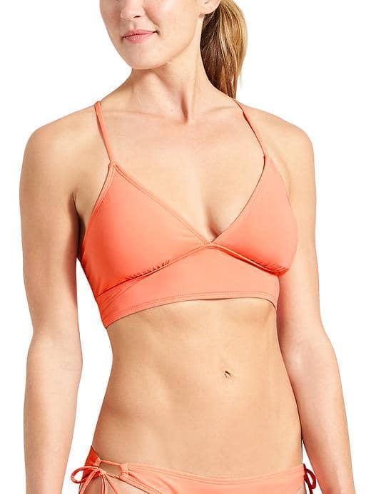 Athleta Womens Strappy Bikini Size L - Sunset Glow