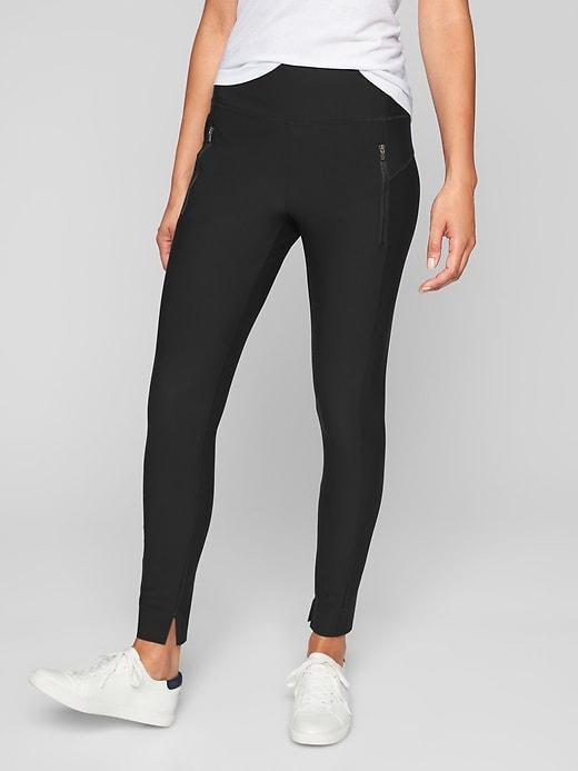Athleta Womens Stellar Tight Size L Tall - Black