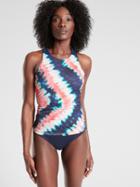 Tie Dye High Neck Tankini