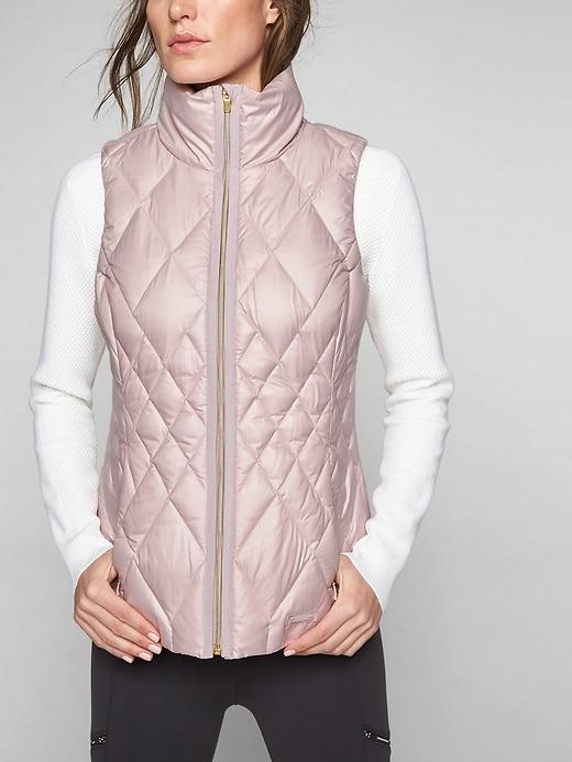 Athleta Womens Responsible Down Vest Soft Lilac Size L