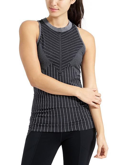Athleta Womens Sojourn Tank Size L - Black Heather