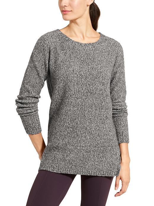 Athleta Womens Mill Valley Sweater Size L - Black Heather