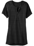 Athleta Womens Pacifica Upf Tee Black Size M