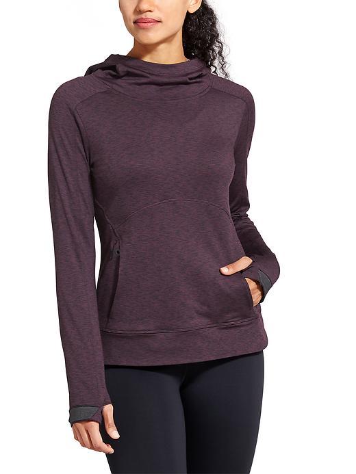 Athleta Womens Striated Stowe Hoodie Size L - California Plum