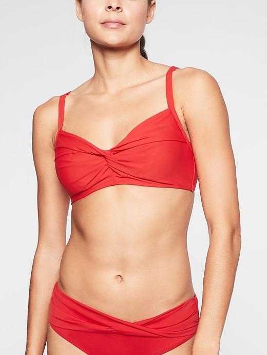 Athleta Womens Twister Bikini Radiant Red Size 38d/dd