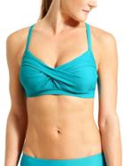 Athleta Womens Twister Bikini Size 32d/dd - Antilles Blue
